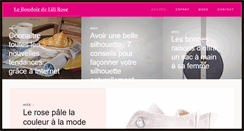 Desktop Screenshot of leboudoirdelilirose.com